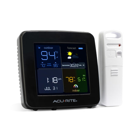 Square Color Weather Station with Programmable Alarms