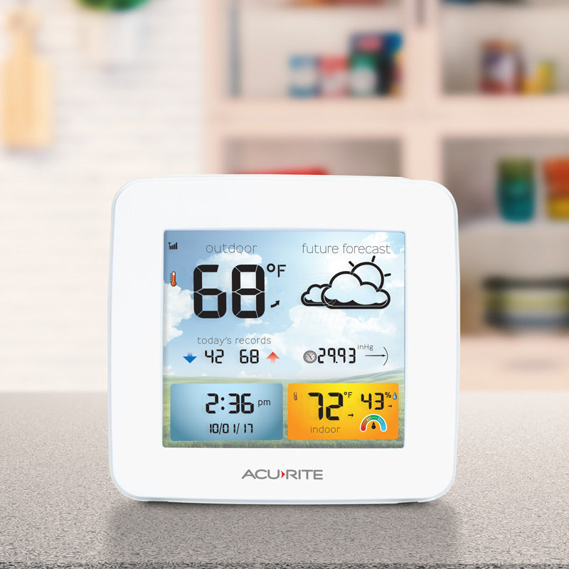 Weather Forecaster with Indoor and Outdoor Temperature and Inside Humidity
