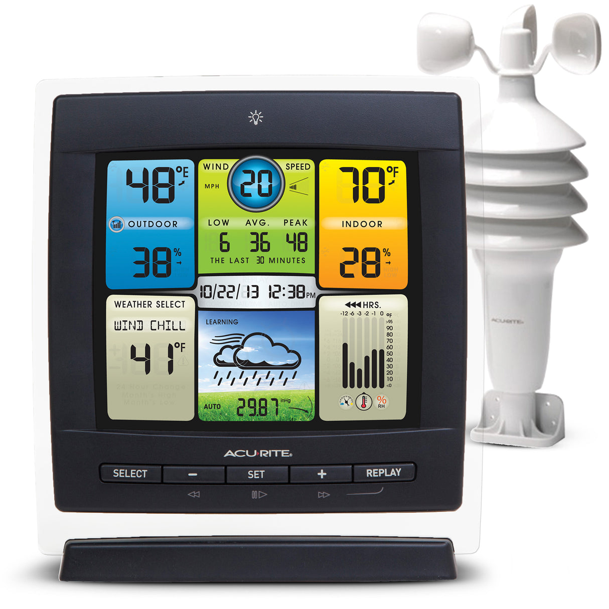 AcuRite Notos Weather Station  with Light Theme Display