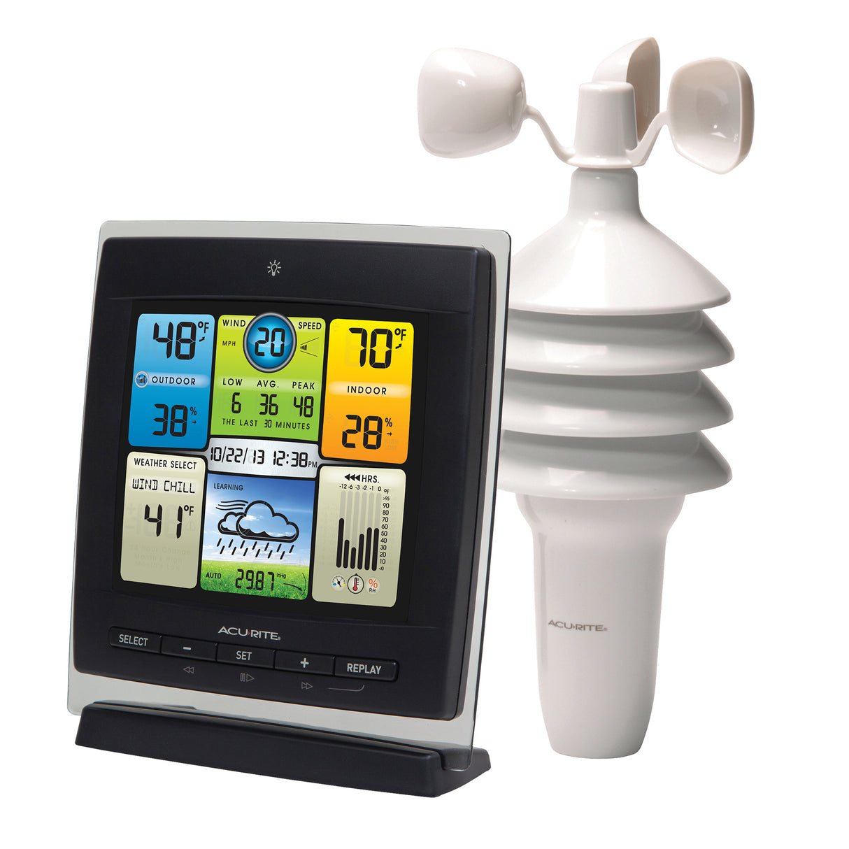 AcuRite Notos Weather Station  with Light Theme Display