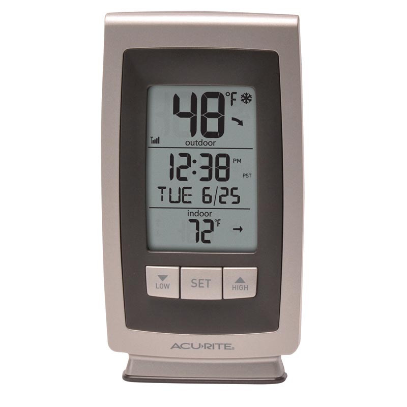 Digital Indoor/Outdoor Thermometer with Date and Time