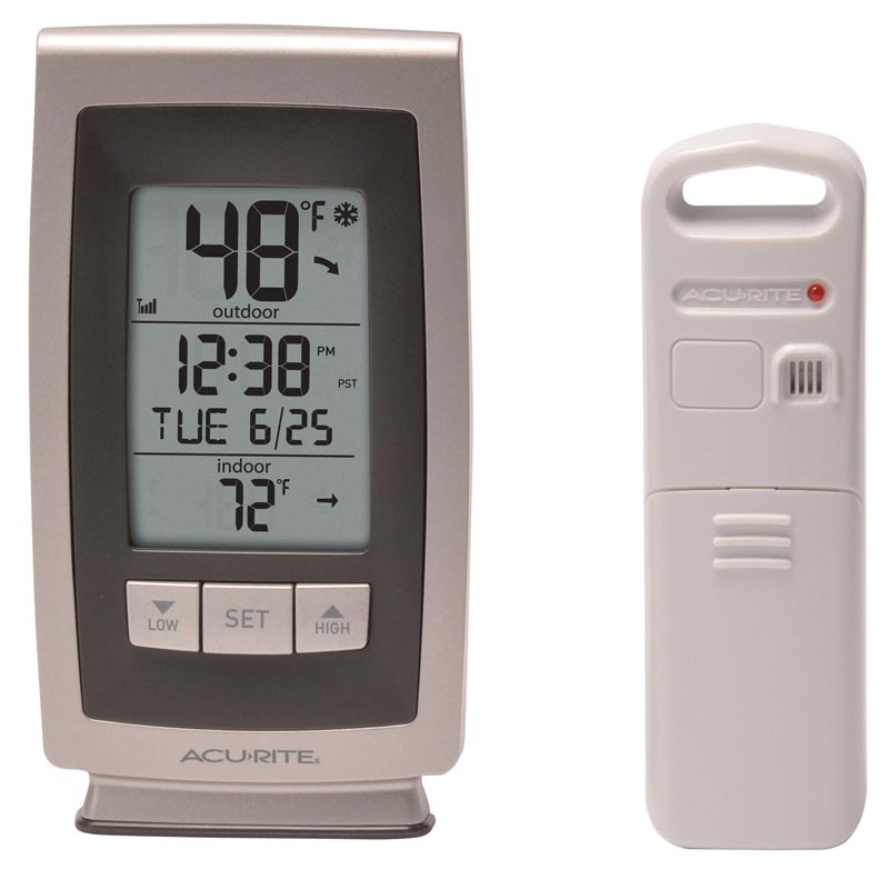 Digital Indoor/Outdoor Thermometer with Date and Time