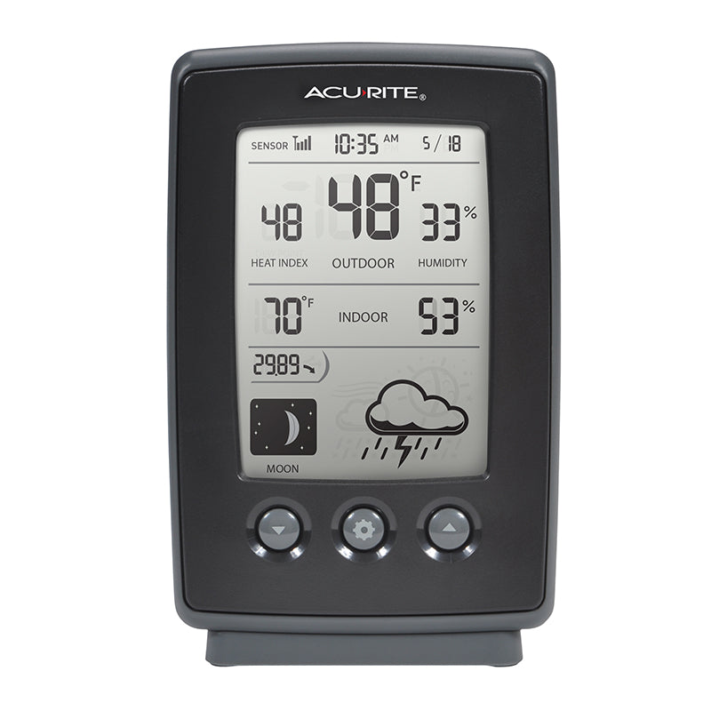 Digital Weather Station with Forecast, Temperature, Clock, and Moon Phase