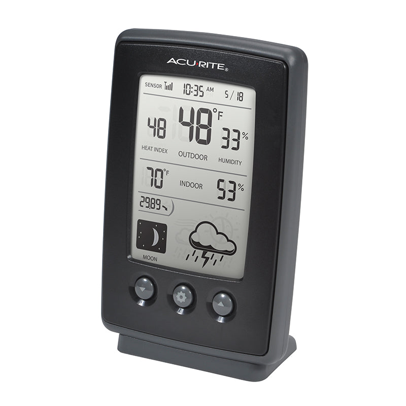 Digital Weather Station with Forecast, Temperature, Clock, and Moon Phase