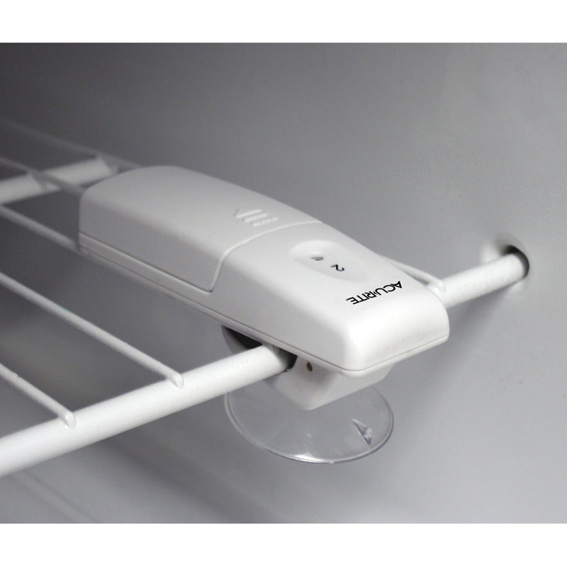 AcuRite 00986 Refrigerator Thermometer with 2 Wireless Temperature Sensors & Customizable Alarms for Fridge & Freezer
