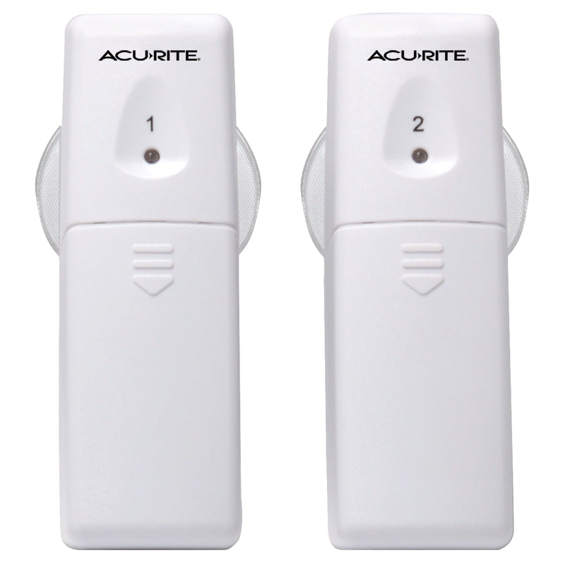 AcuRite 00986 Refrigerator Thermometer with 2 Wireless Temperature Sensors & Customizable Alarms for Fridge & Freezer