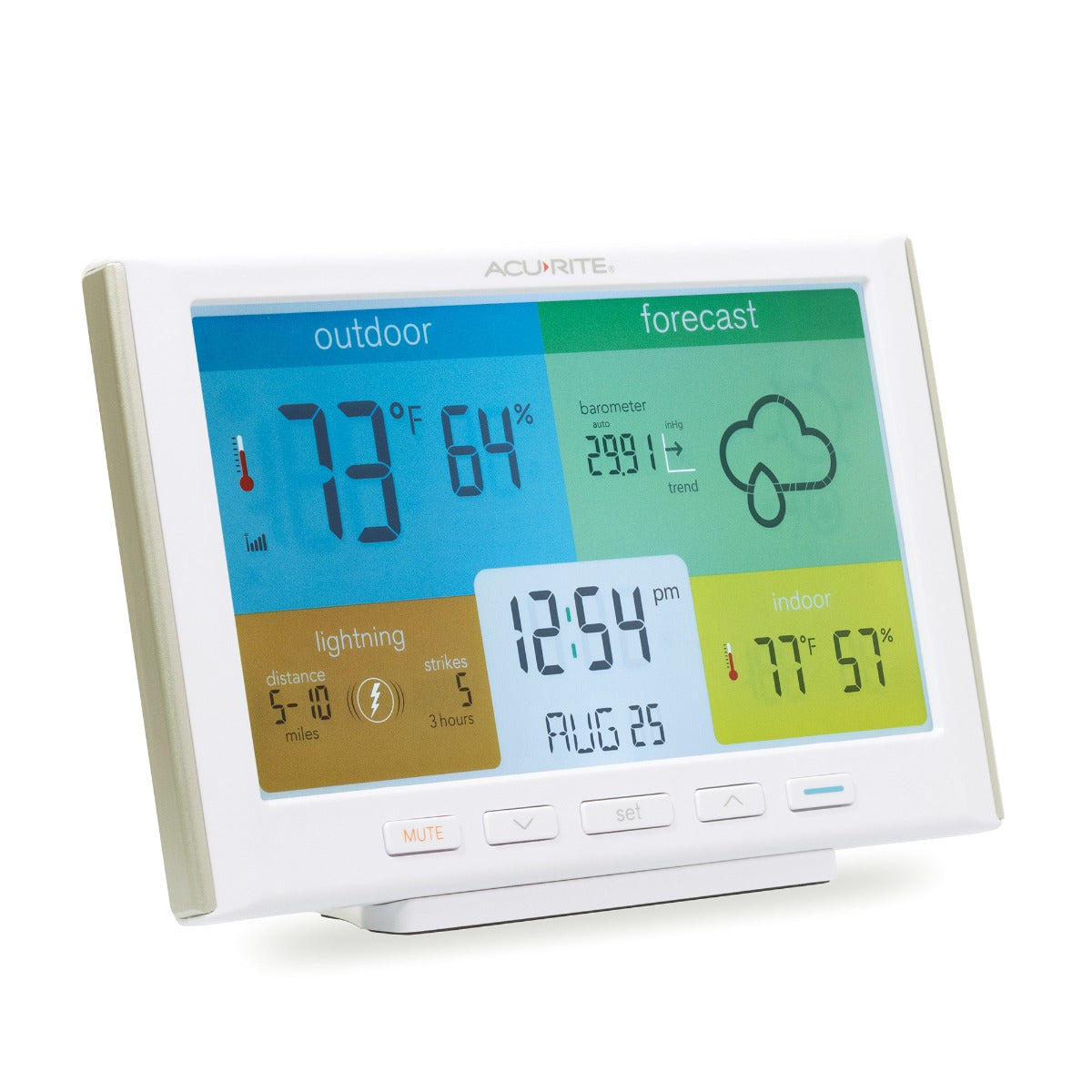 Weather Station with Lightning and Indoor/Outdoor Temperature and Humidity