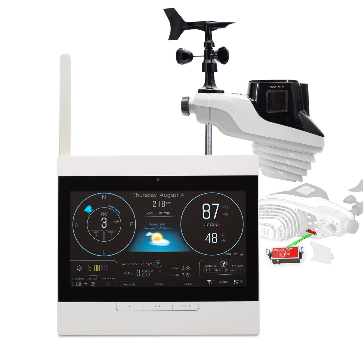 AcuRite Atlas® Weather Station with White HD Display and Lightning Detection