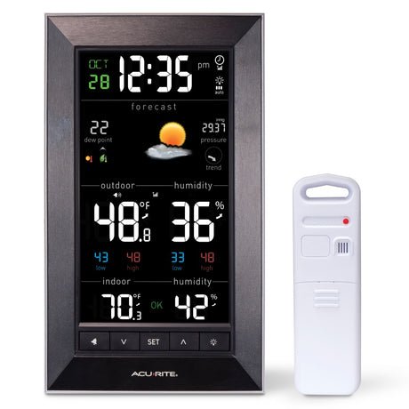 Weather Station with Indoor and Outdoor Monitoring - AcuRite Weather Monitoring Devices