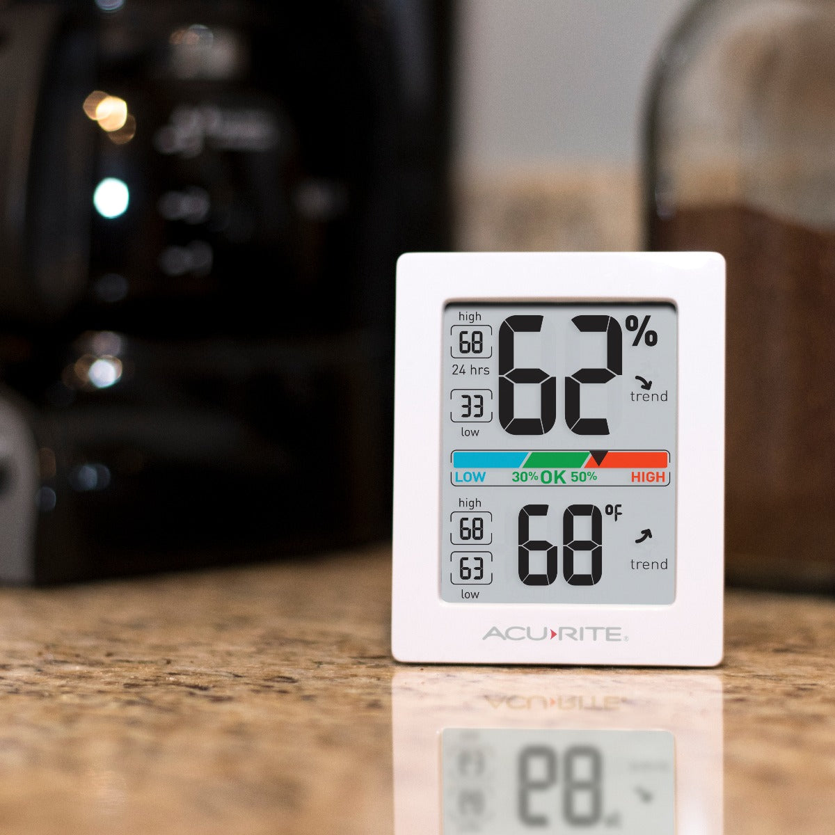Pro Digital Indoor Temperature and Humidity Monitor with Backlight