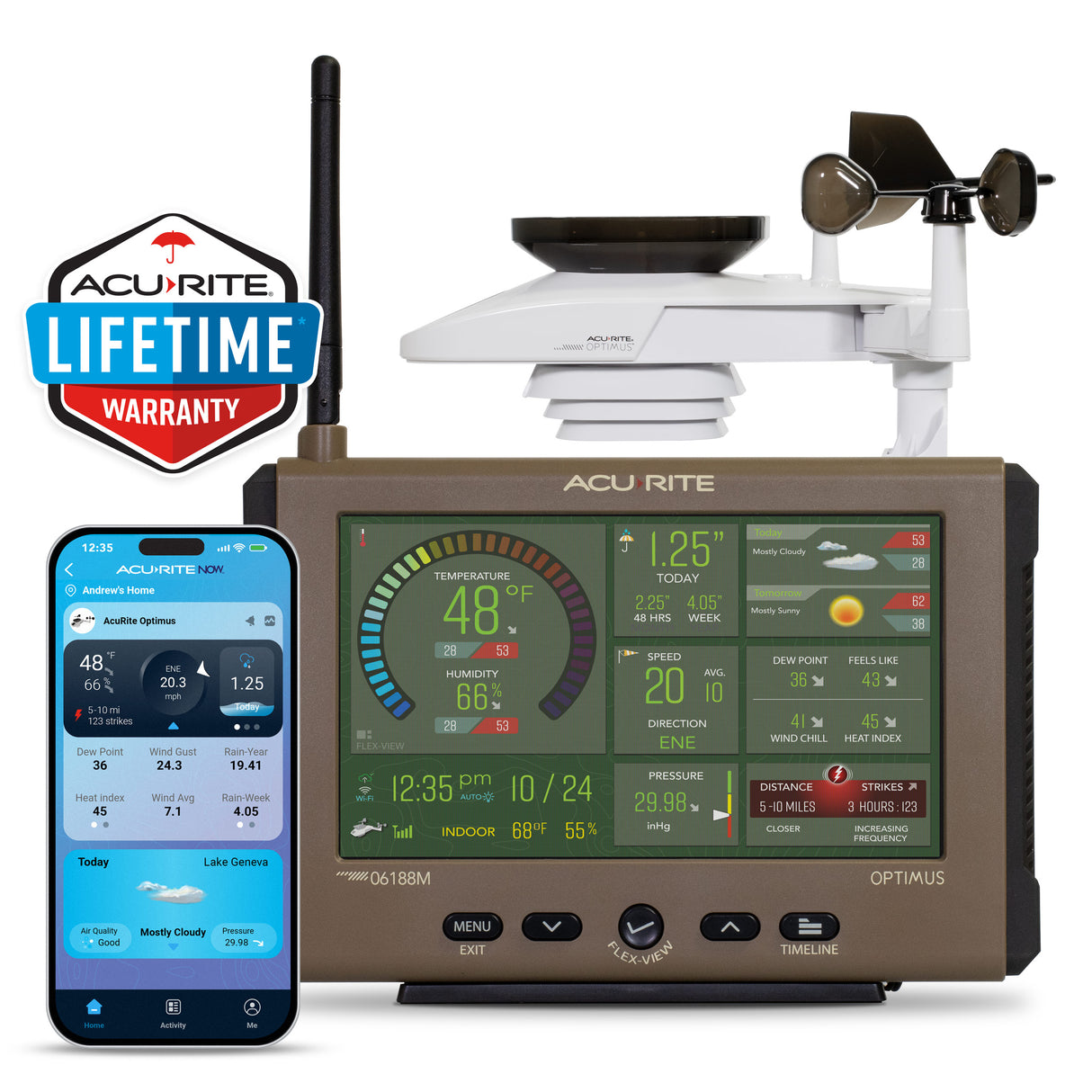 AcuRite Optimus Weather Station with Wi-Fi HD Display