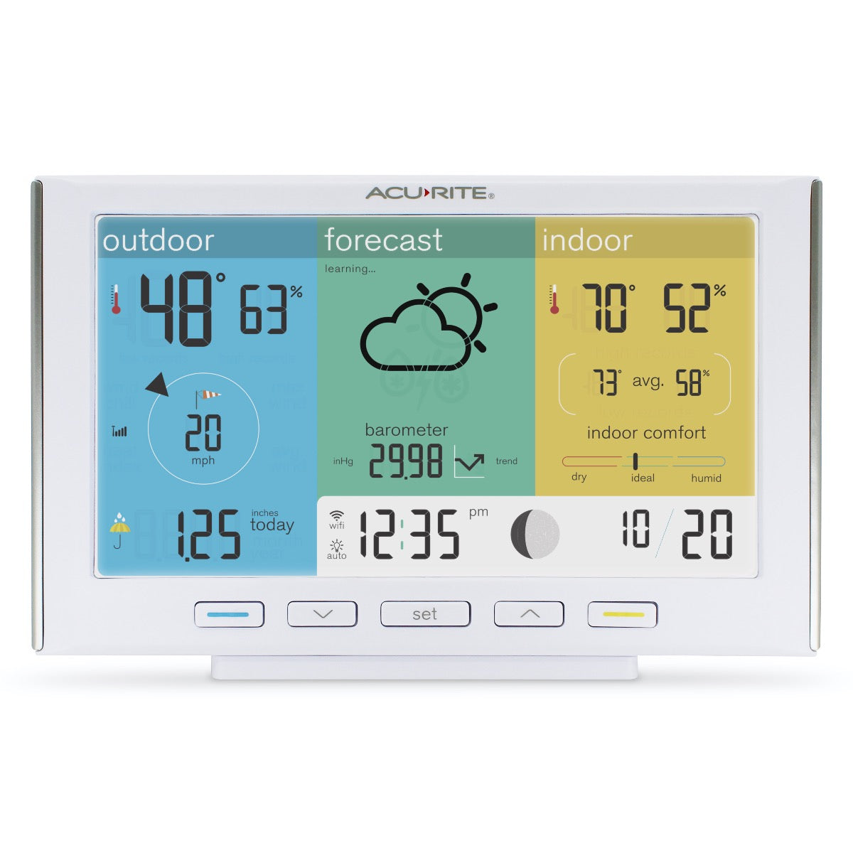 AcuRite Iris (5-in-1) Weather Station with Direct-To-Wi-Fi Display