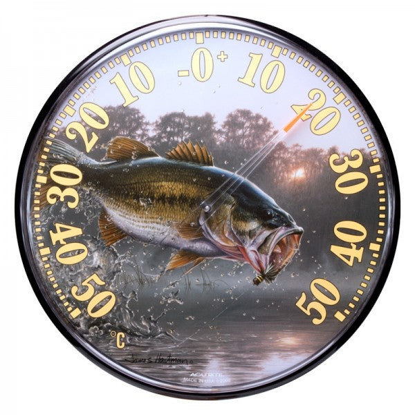 12.5-inch Bass Fishing Celsius Thermometer - AcuRite Thermometers