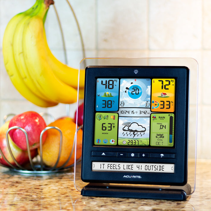 AcuRite Pro Weather Station siting in a kitchen  - AcuRite Weather Monitoring devices