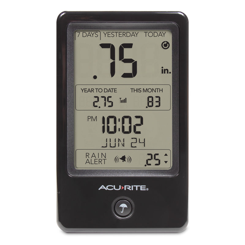 Digital Rain Gauge with Self-Emptying Rain Collector
