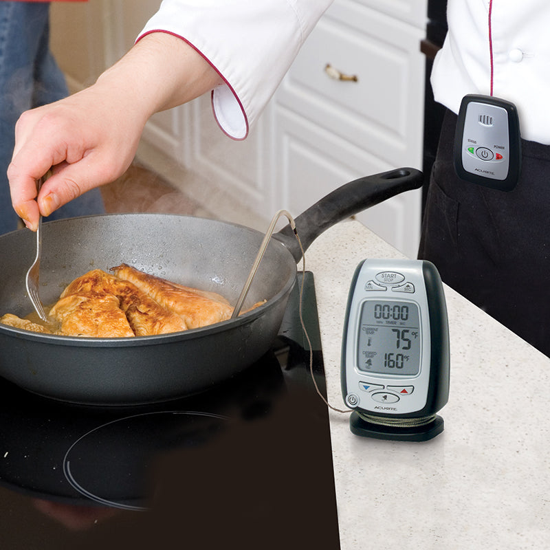 Digital Meat Thermometer & Timer with Pager