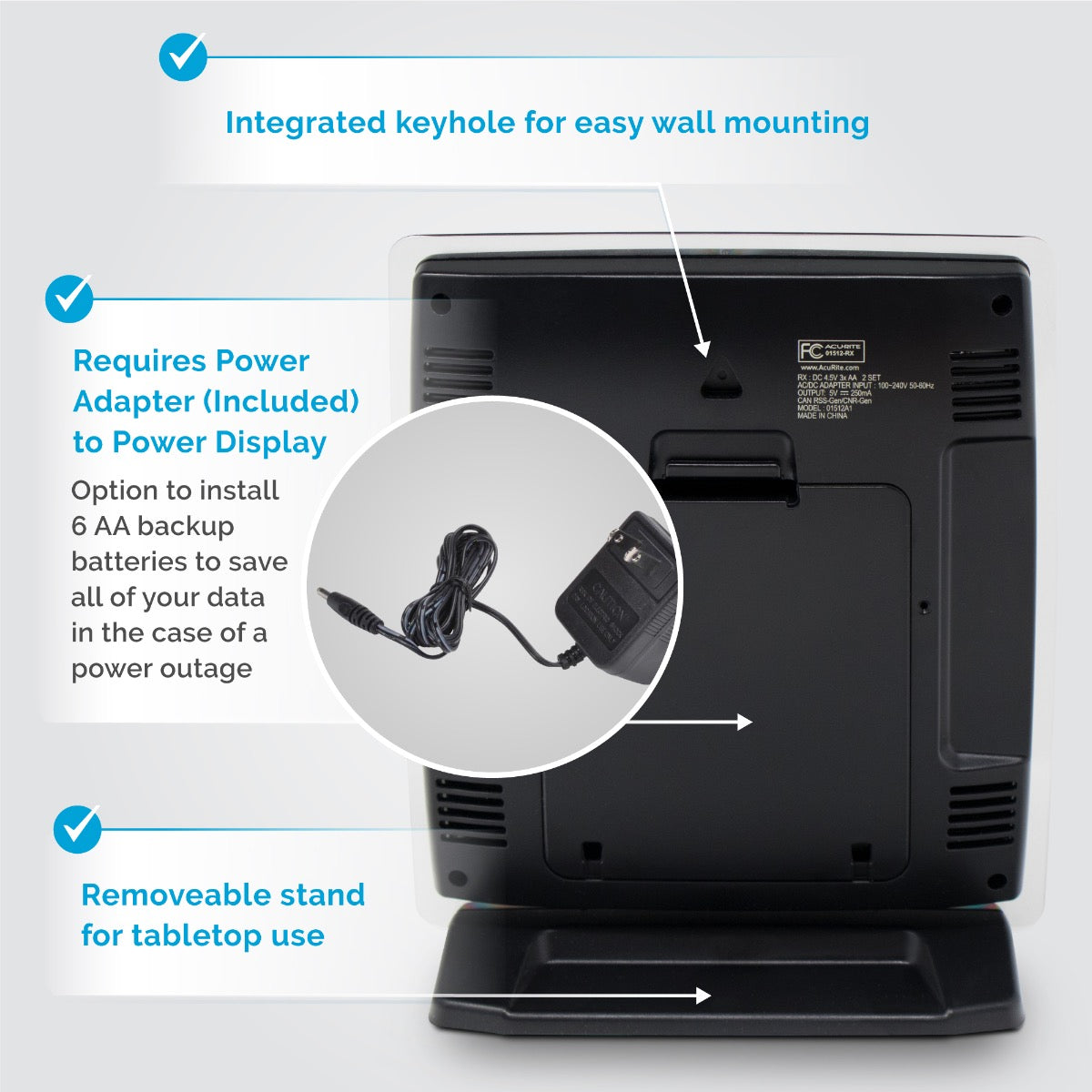 AcuRite Iris (5-in-1) Weather Station with Color Display and Weather Ticker