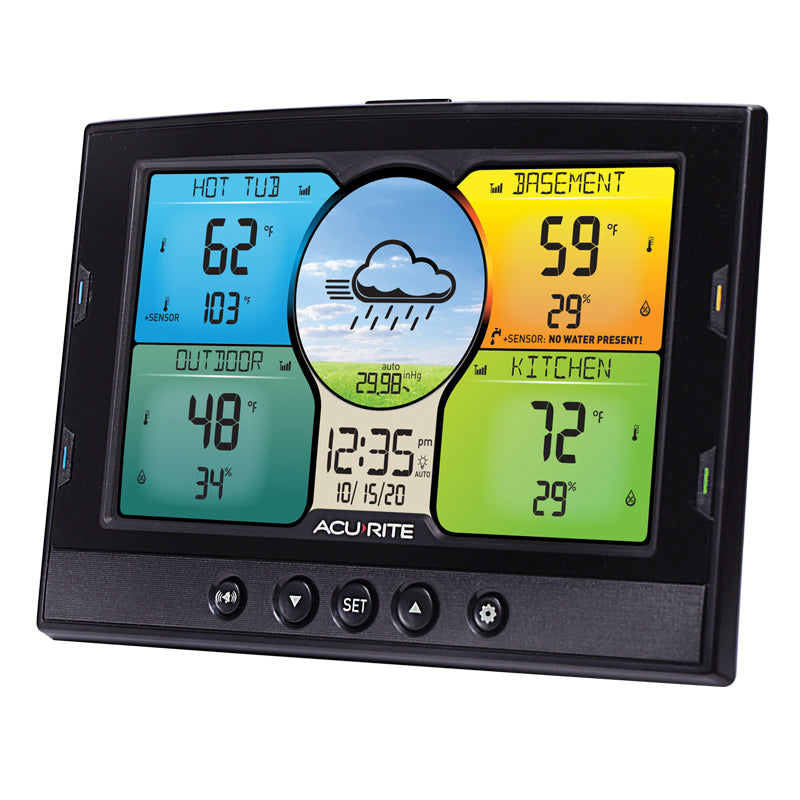 Temperature and Humidity Station with 3 Indoor/Outdoor Sensors