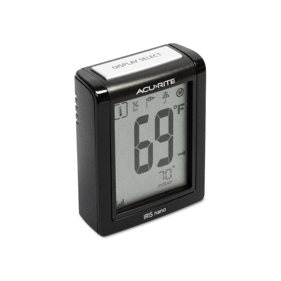 AcuRite Iris Weather Station with Wireless Display for Temperature, Humidity, Wind Speed/Direction, and Rainfall with Built-In Barometer and Iris Nano Display