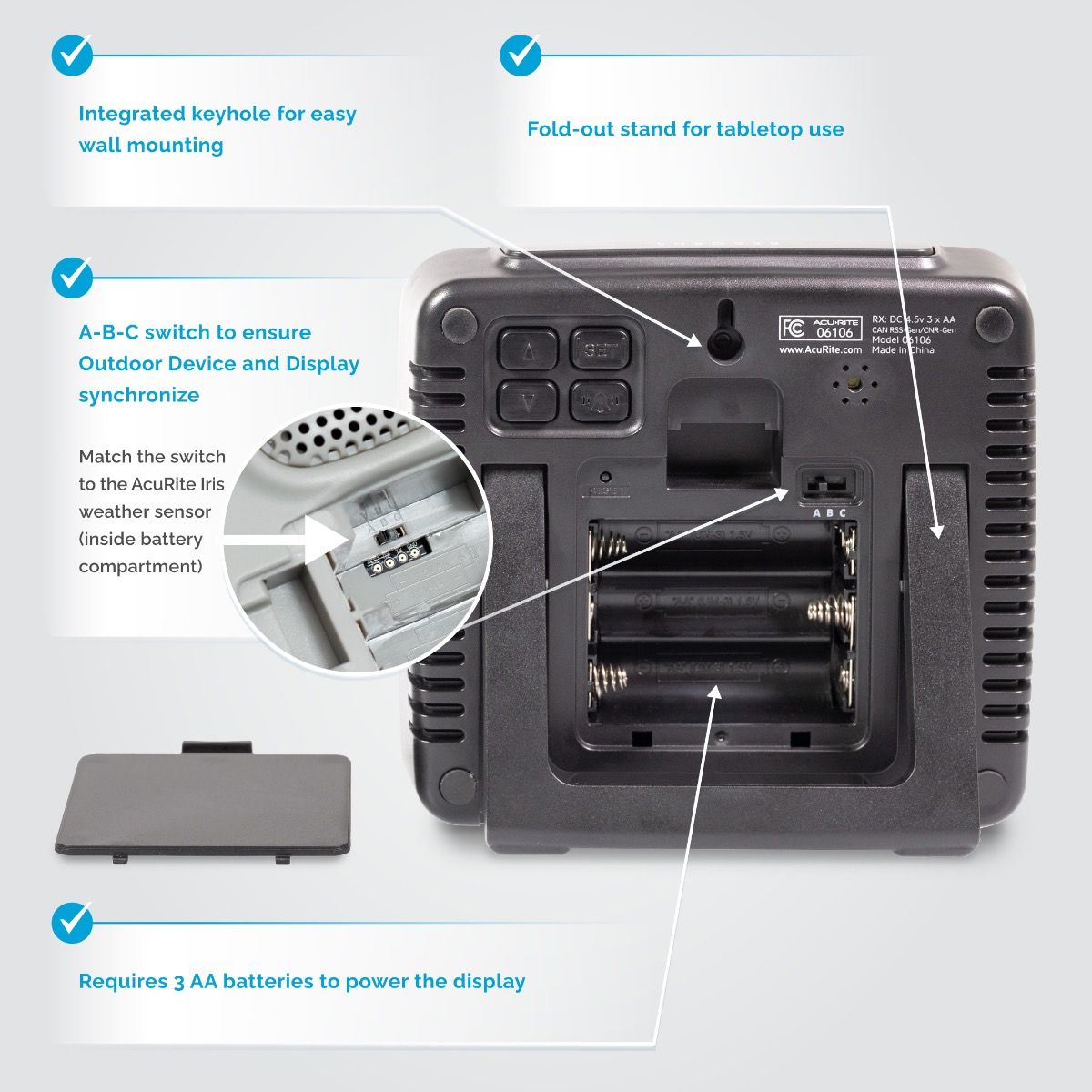 AcuRite Iris Weather Station with Wireless Display for Temperature, Humidity, Wind Speed/Direction, and Rainfall with Built-In Barometer and Iris Nano Display