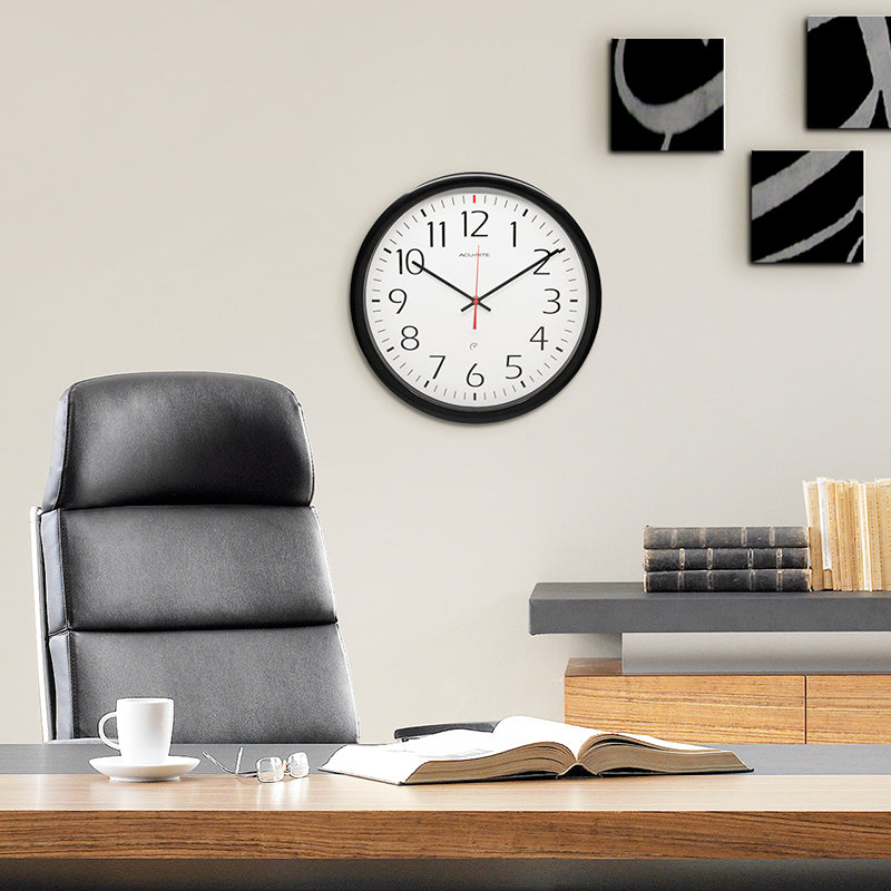 14” Set and Forget Analog Wall Clock