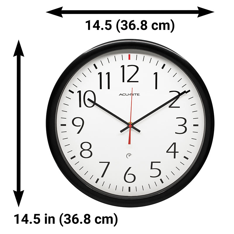 14” Set and Forget Analog Wall Clock