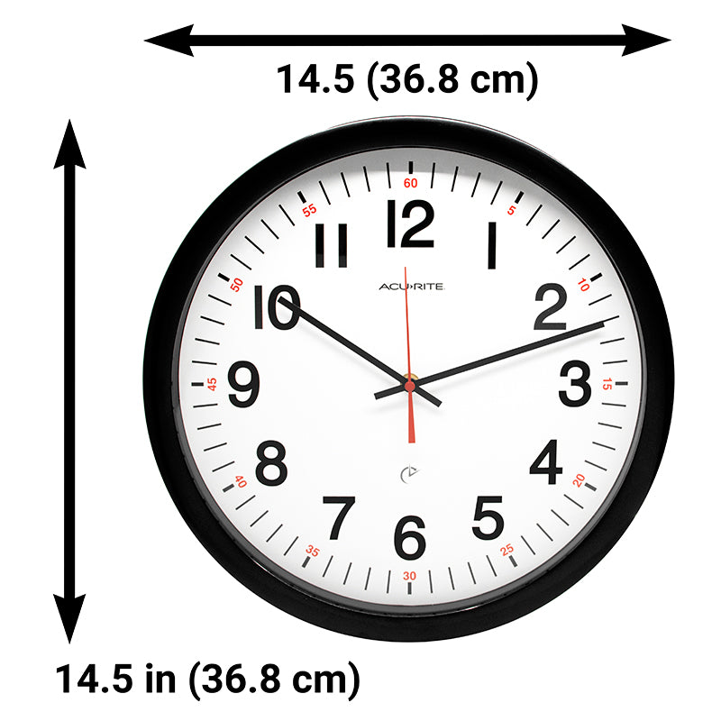 14” Five-Year, Set and Forget Analog Wall Clock