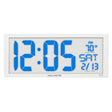 Multicolor LED 14.5" Oversized, Clock with Indoor Temperature and Date – view 1 – AcuRite Clocks