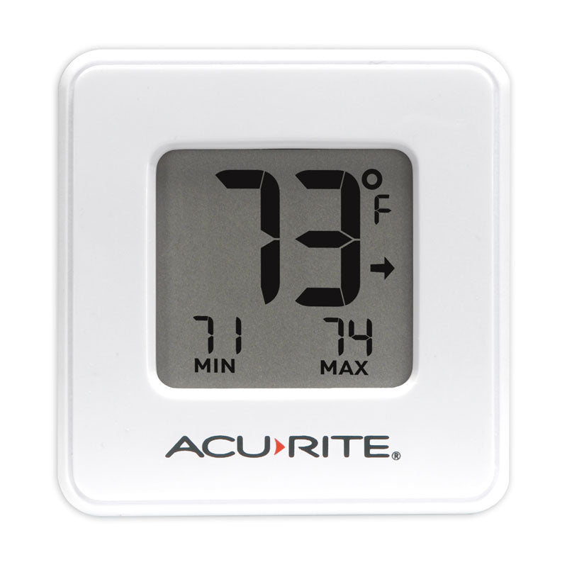 Compact Indoor Thermometer with High and Low Records (2 Color Options)
