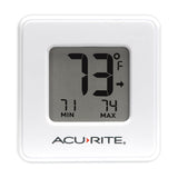 Compact Indoor Thermometer with High and Low Records (2 Color Options)