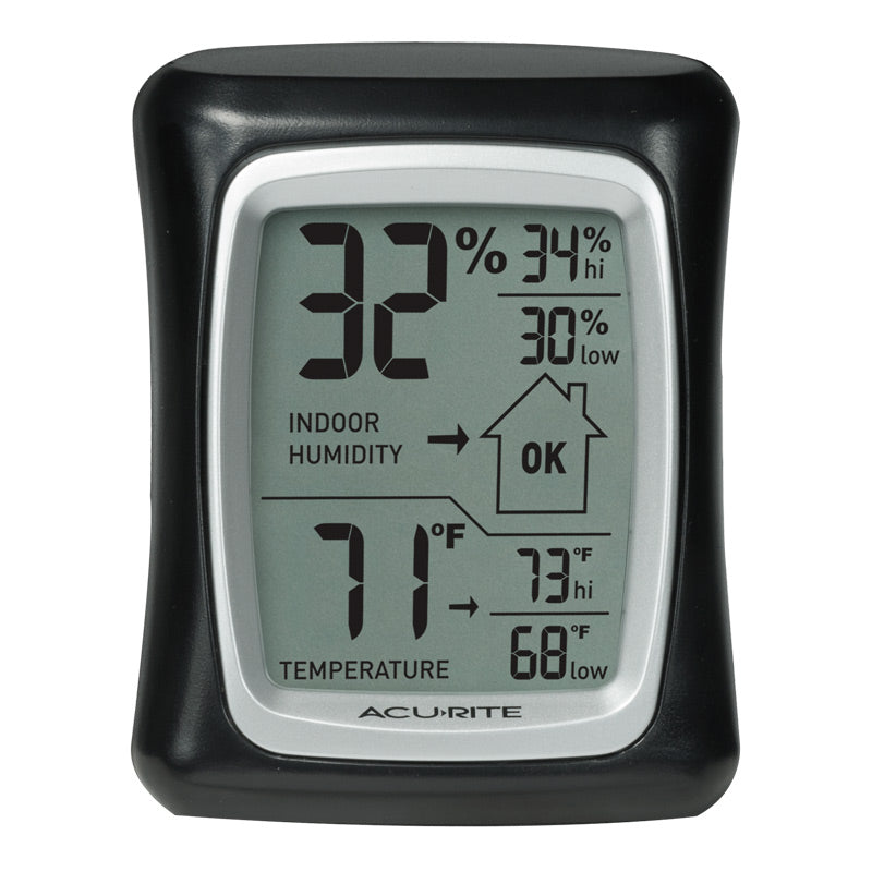 Indoor Digital Thermometer & Hygrometer with Temperature and Humidity Gauge