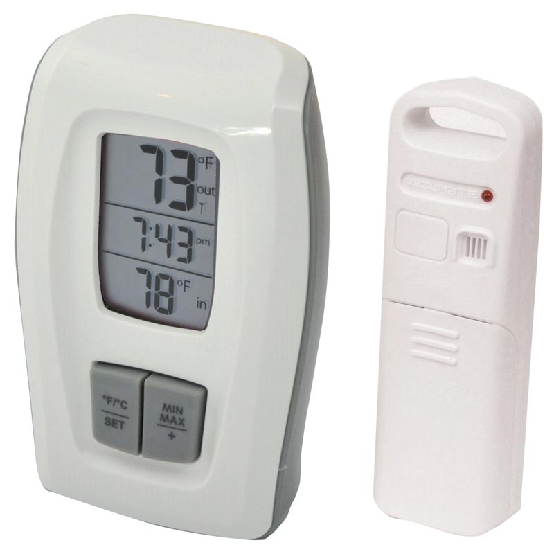 Digital Thermometer with Indoor / Outdoor Temperature (2 Color Options)