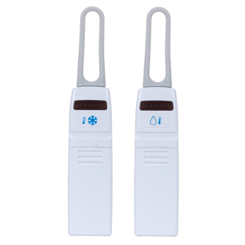 Brushed Stainless Steel Digital Refrigerator and Freezer Thermometer