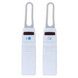 Brushed Stainless Steel Digital Refrigerator and Freezer Thermometer