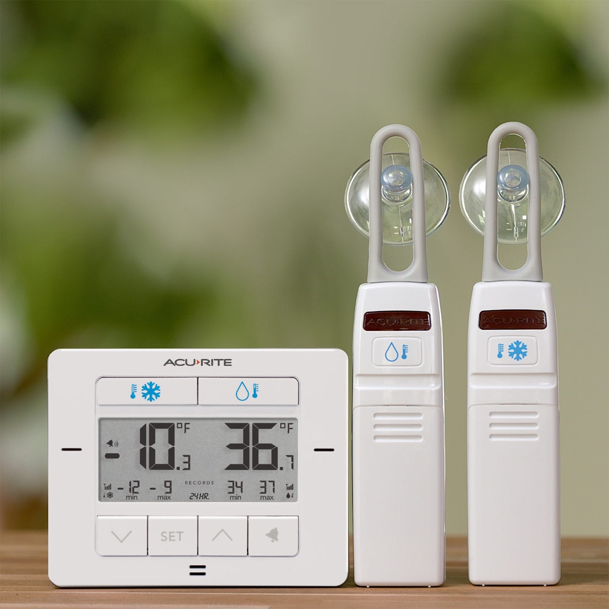 Digital Refrigerator and Freezer Thermometer - White