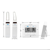 Digital Refrigerator and Freezer Thermometer - White