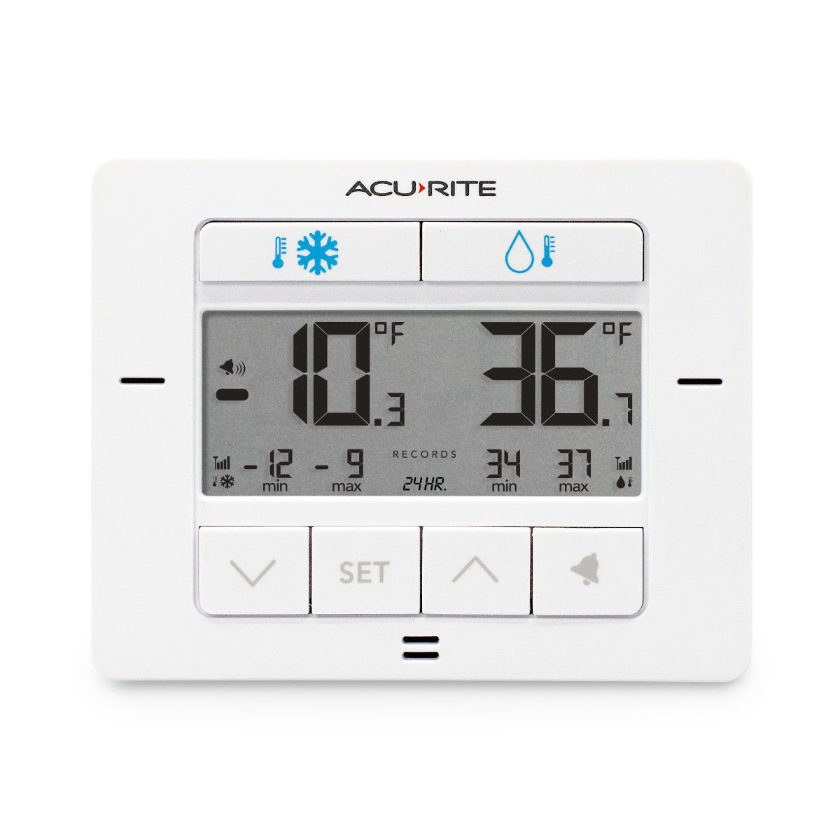 Digital Refrigerator and Freezer Thermometer - White