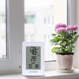 White Indoor Outdoor Digital Thermometer and Humidity Gauge
