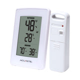 White Indoor Outdoor Digital Thermometer and Humidity Gauge