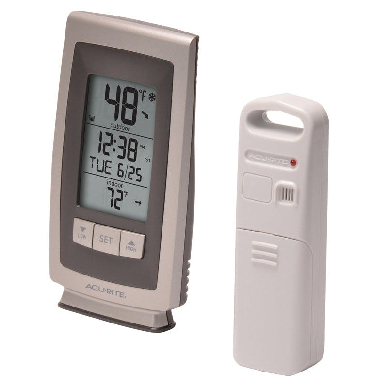 Digital Indoor/Outdoor Thermometer with Date and Time