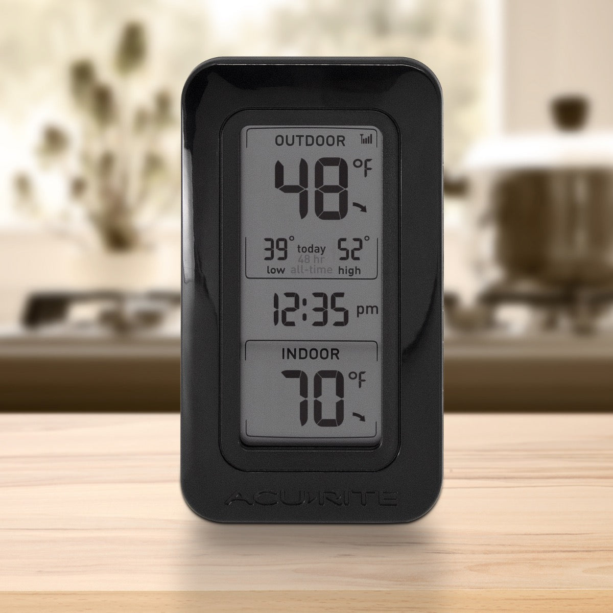 AcuRite Wireless Indoor/Outdoor Digital Thermometer with Clock