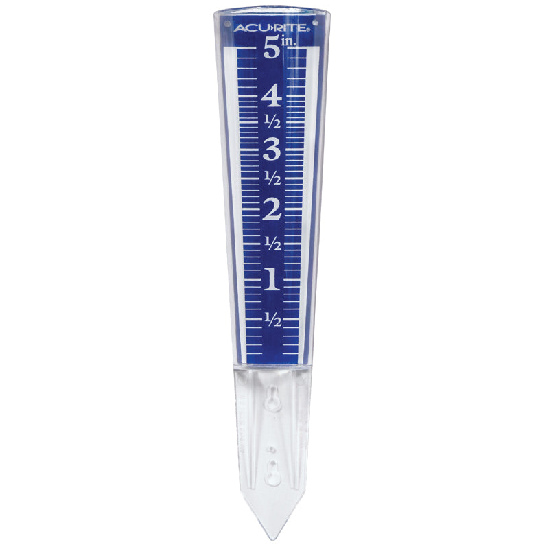 AcuRite 5-inch Capacity Magnifying Acrylic Rain Gauge