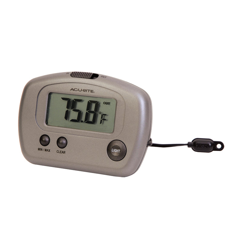 Digital Thermometer with 10-foot Temperature Sensor Probe
