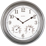 13-inch Outdoor Clock with Thermometer and Humidity