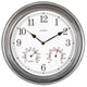 13-inch Outdoor Clock with Thermometer and Humidity