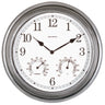 13-inch Outdoor Clock with Thermometer and Humidity