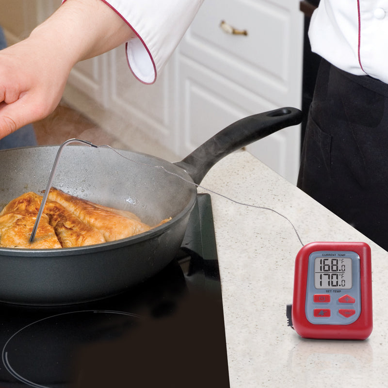 Digital Meat Thermometer with Probe for Oven / Grill / Fryer