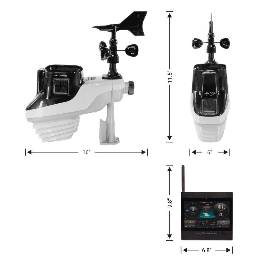 AcuRite Atlas Weather Station with Direct-to-Wi-Fi Display and Lightning Detection
