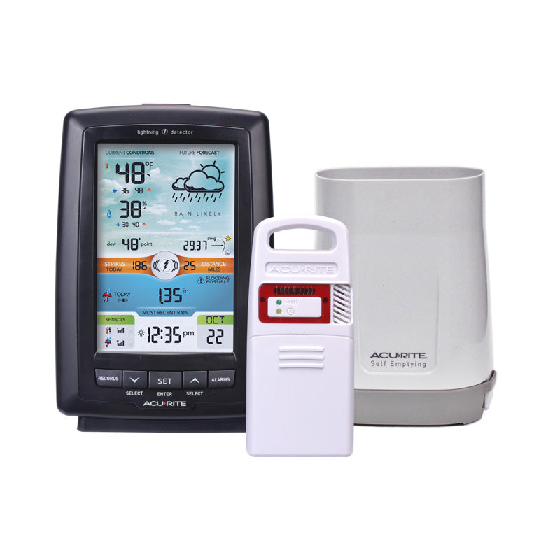 AcuRite Weather Station with Rain Gauge and Lightning Detection
