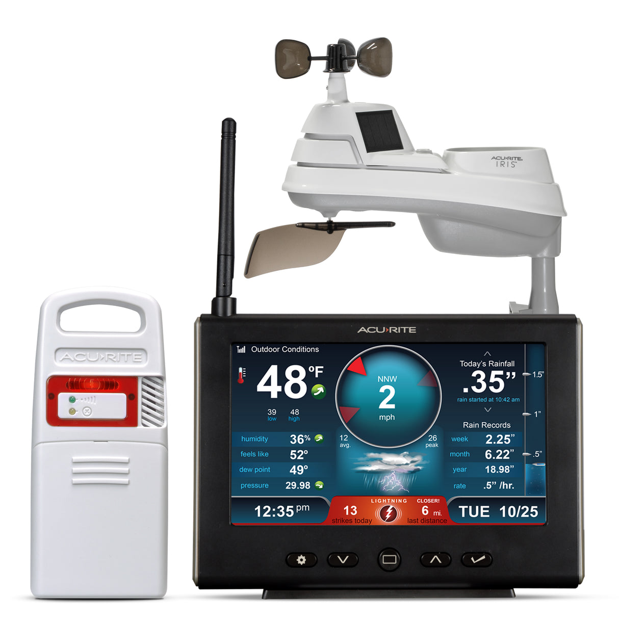 AcuRite Iris (5-in-1) Weather Station with High-Definition Display and Lightning Detection
